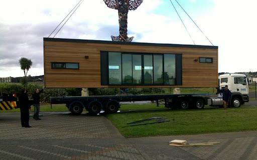 Delivery of a Cabin or Office Shipping Container